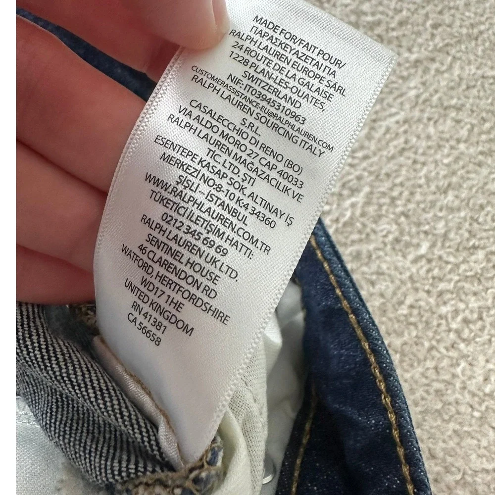 Ralph Lauren Women's Deavie Full Length Straight Leg Jeans size 4